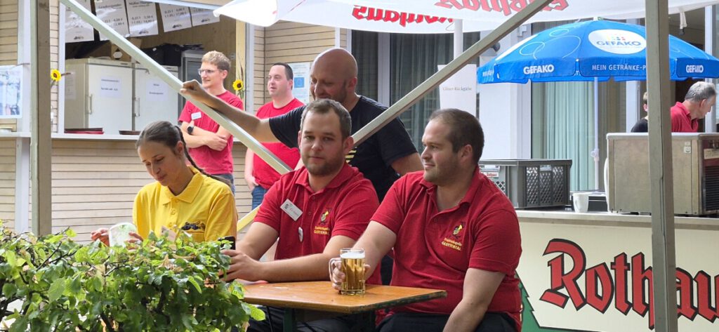Der Chef ... gut positioniert